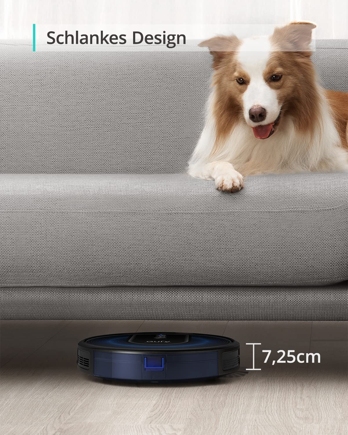 eufy RoboVac G30 von Anker, Saugroboter mit Smart Dynamic Navigation 2.0, Roboterstaubsauger mit 2000Pa Saugkraft, WLAN-Konnektivität, Kompatibel mit Alexa (Generalüberholt)