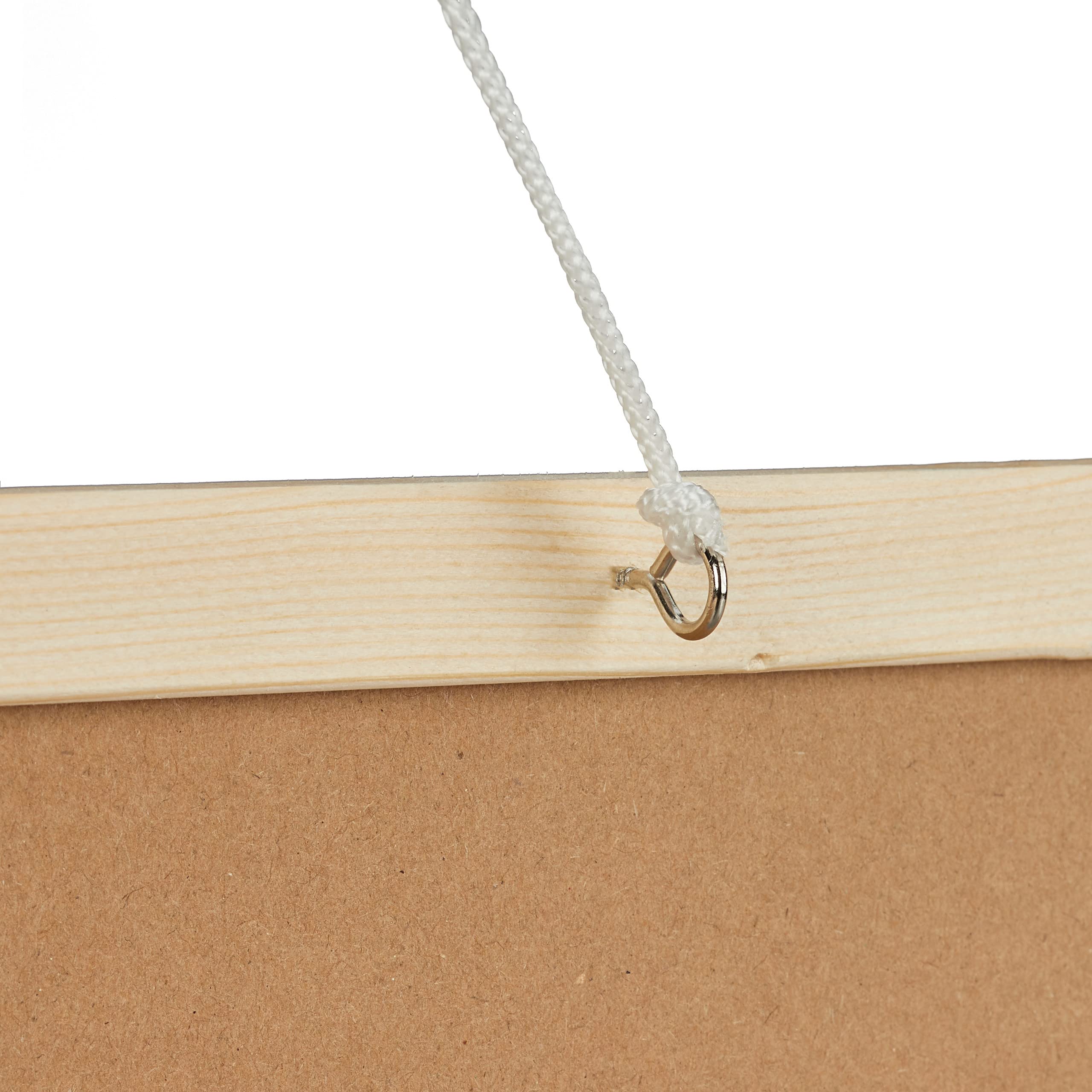 10x Lavagna per Gesso con Cornice in Legno, Cancellabile, Bacheca da Ufficio, da Parete, 40x60cm, Nera