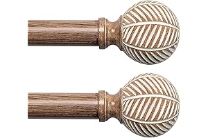Extendable Wooden Curtain Rods: Ergonomic Home Decor with an Adjustable Touch