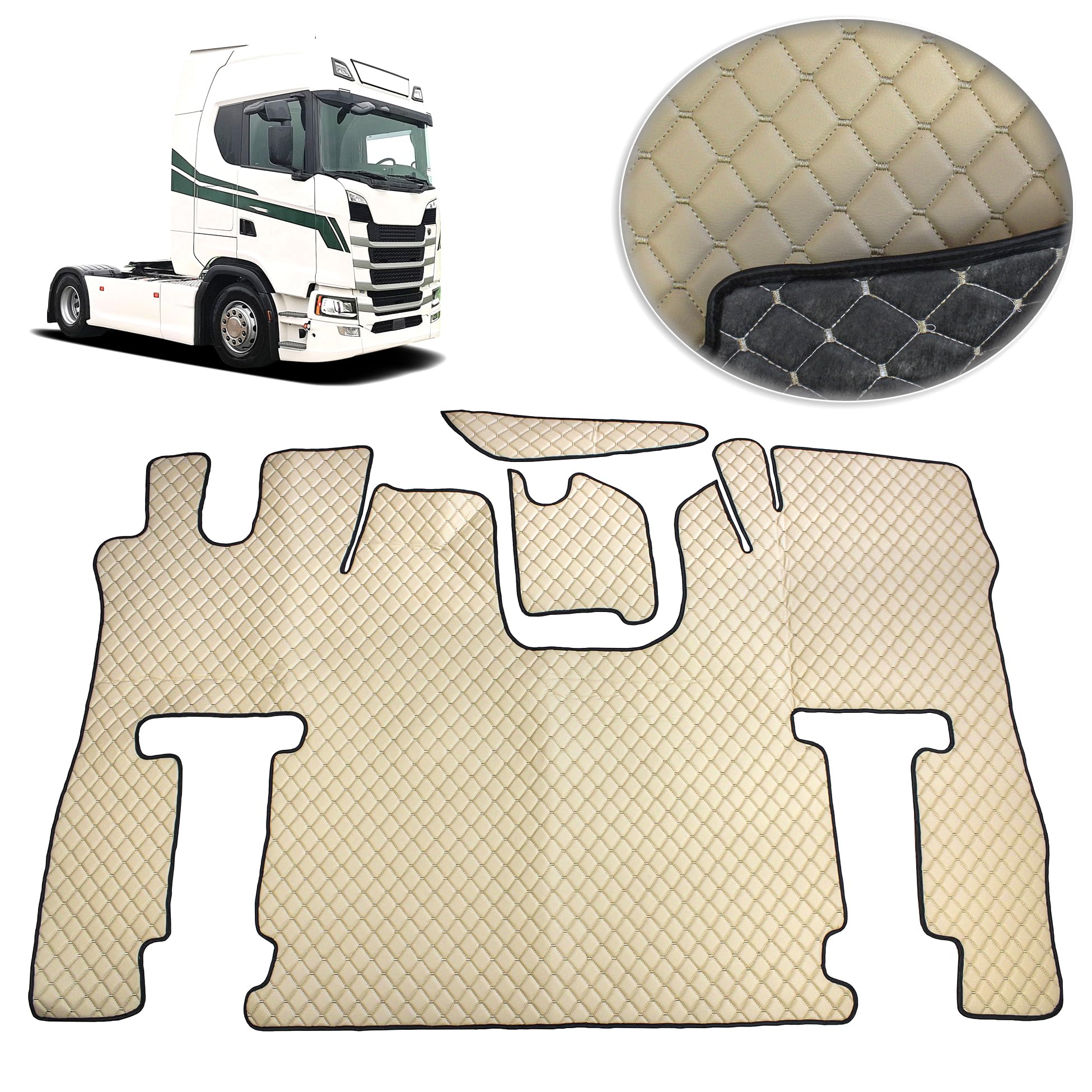 Accesorio Camión Scania R Cubierta De Placa En Relieve 3D Para SCANIA R 2010-2015 - Emblema De Acero Inoxidable Pulido Espejo, Adhesivo Incluido Decoración Cabina Camión Scania