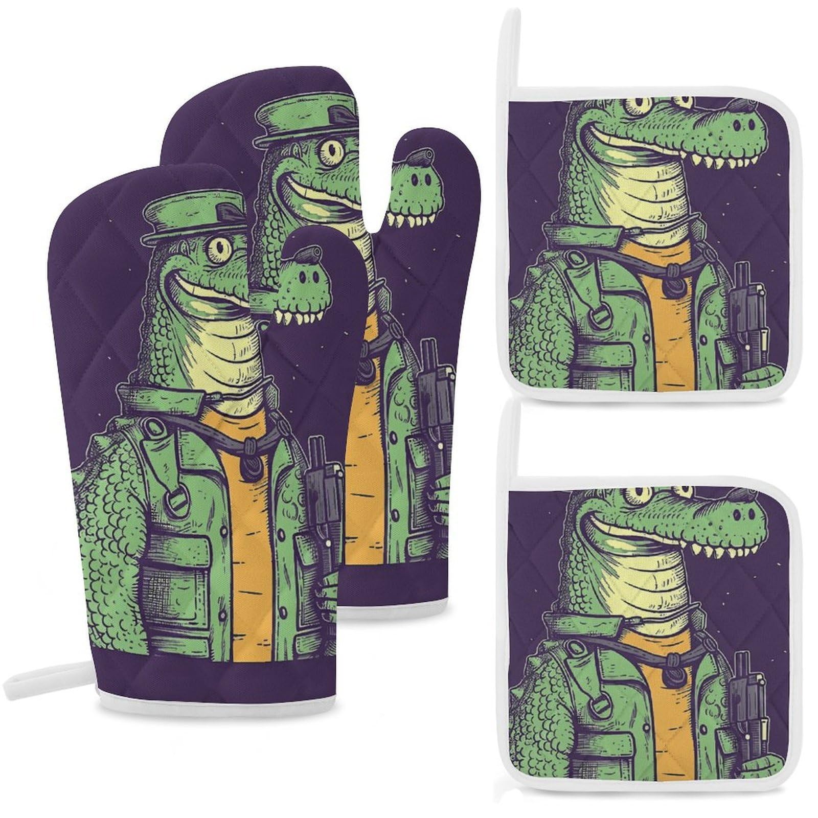 Maniques crocodile pour cuisine et barbecue : protégez vos mains pendant vos pâtisseries
