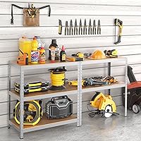 Vista 35 de ERGOMASTER Garage Storage Shelves 5-Tier Shelving Unit 2920LBS Heavy Duty Shelving Adjustable Boltless Organizer Rack for Warehouse Pantry 72" W x