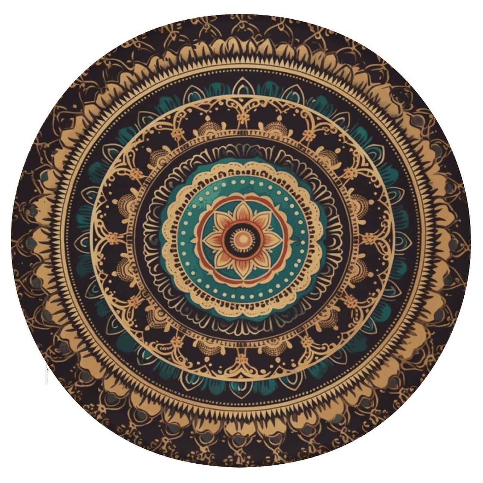 Wsoihfec Style Mandala Seat Cushion Round Chair Pad