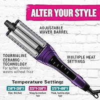 Vista 6 de Rizador para ondas profundas Bed Head BH336 C, una ola ajustable, Púrpura (Purple Housing)