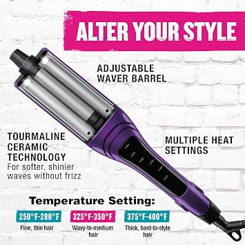 Bed Head A Wave We Go Tourmaline Ceramic Adjustable Hair Waver | Create Different Types of Waves