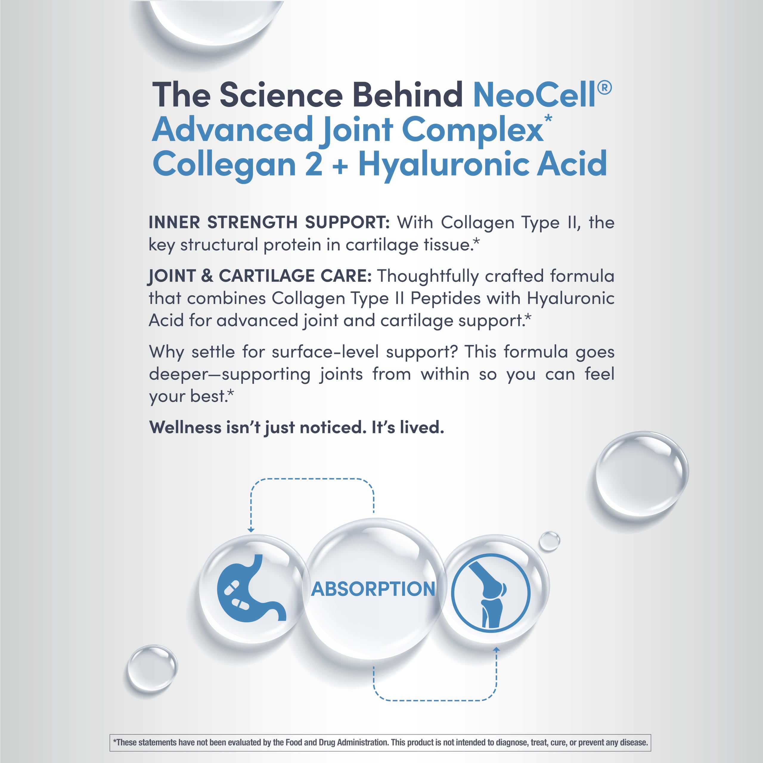 NeoCell Joint Complex Supplement | 120 Capsules | Plus Hyaluronic Acid — Amazon image 6