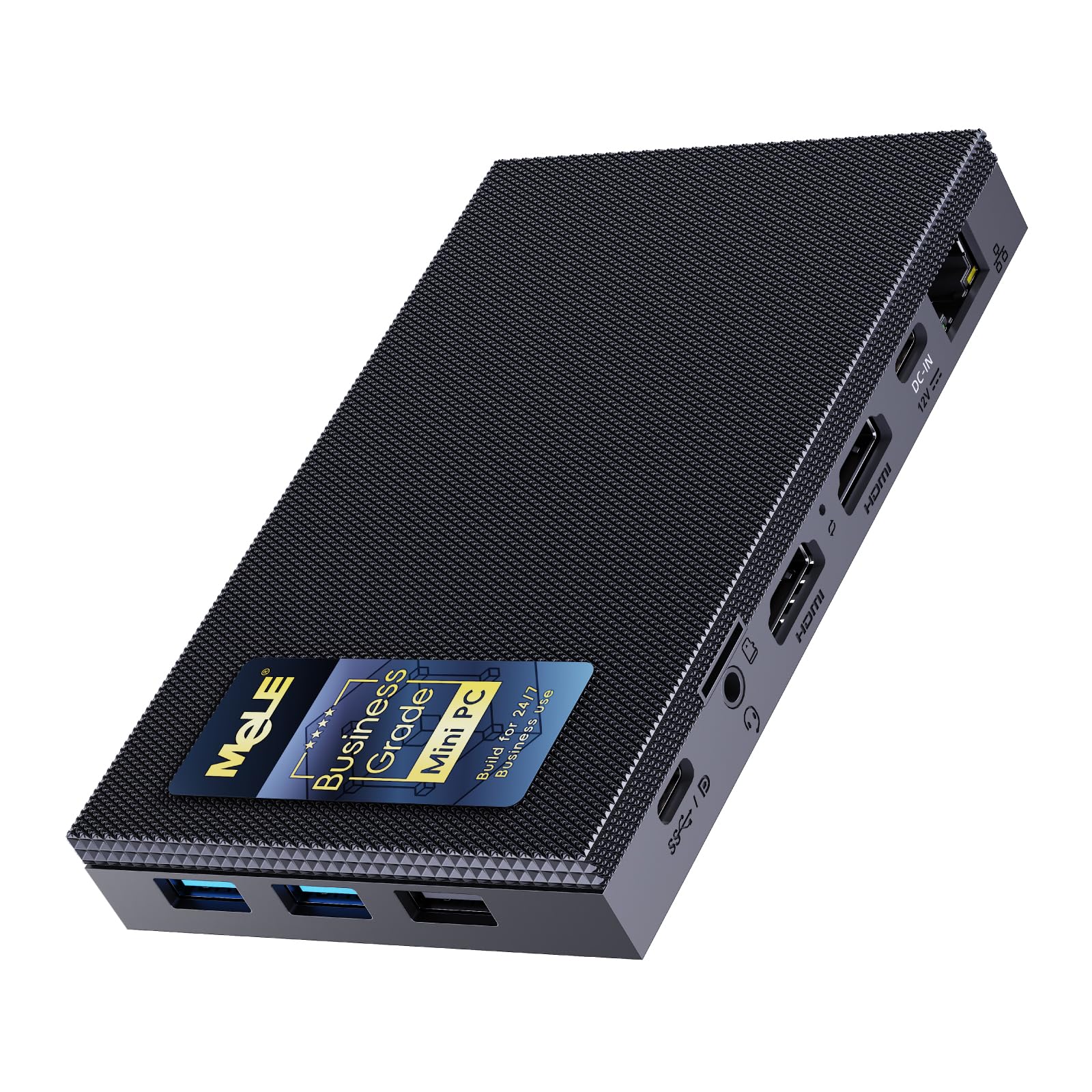 Windowsデスクトップ HiMiLE Quieter 4C N100 8GB RAM/256GB SSD Mini PC MeLE Quieter 4C, N100 de 12ª geração, sem ventilador, 16