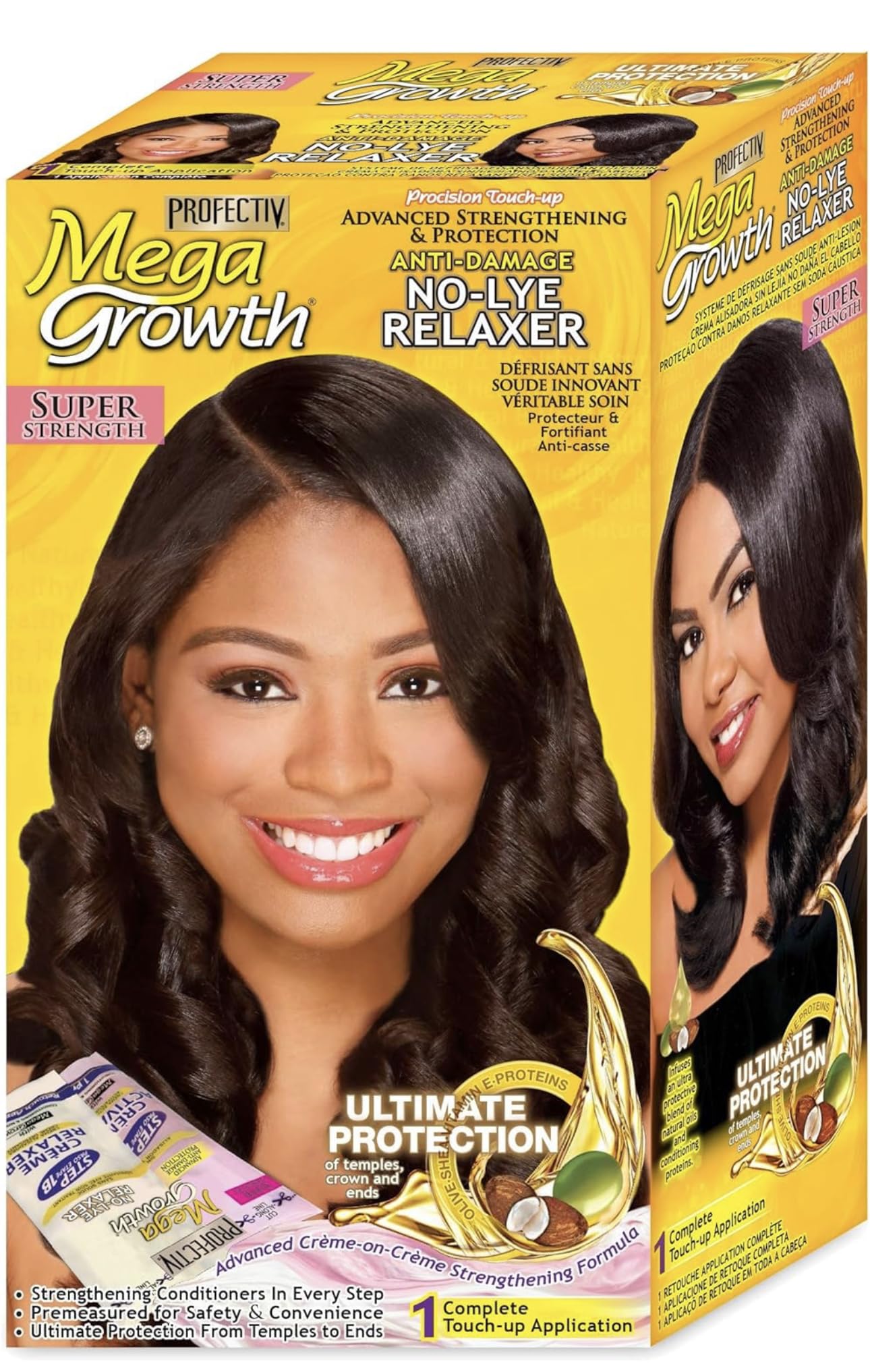 MEGA GROWTH ANTI-DAMAGE NO-LYE RELAXER SUPER 1 TOUCH-UP APPLICATION