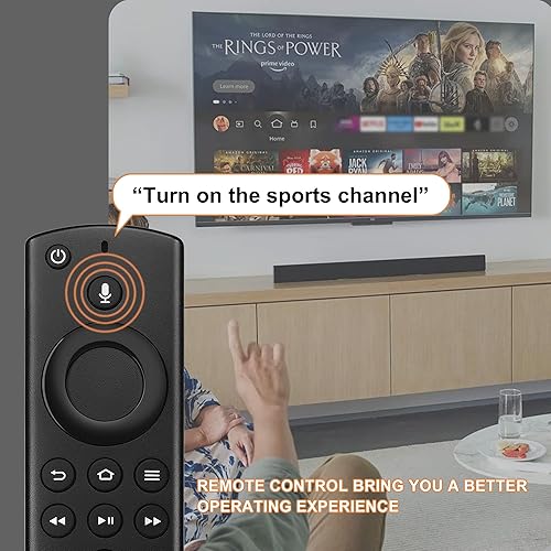 Miniatura 2 de Control remoto de voz de repuesto de 2 generación compatible con televisores Fire AMZ Stick Lite, compatible con televisores Stick 4K, compatible
