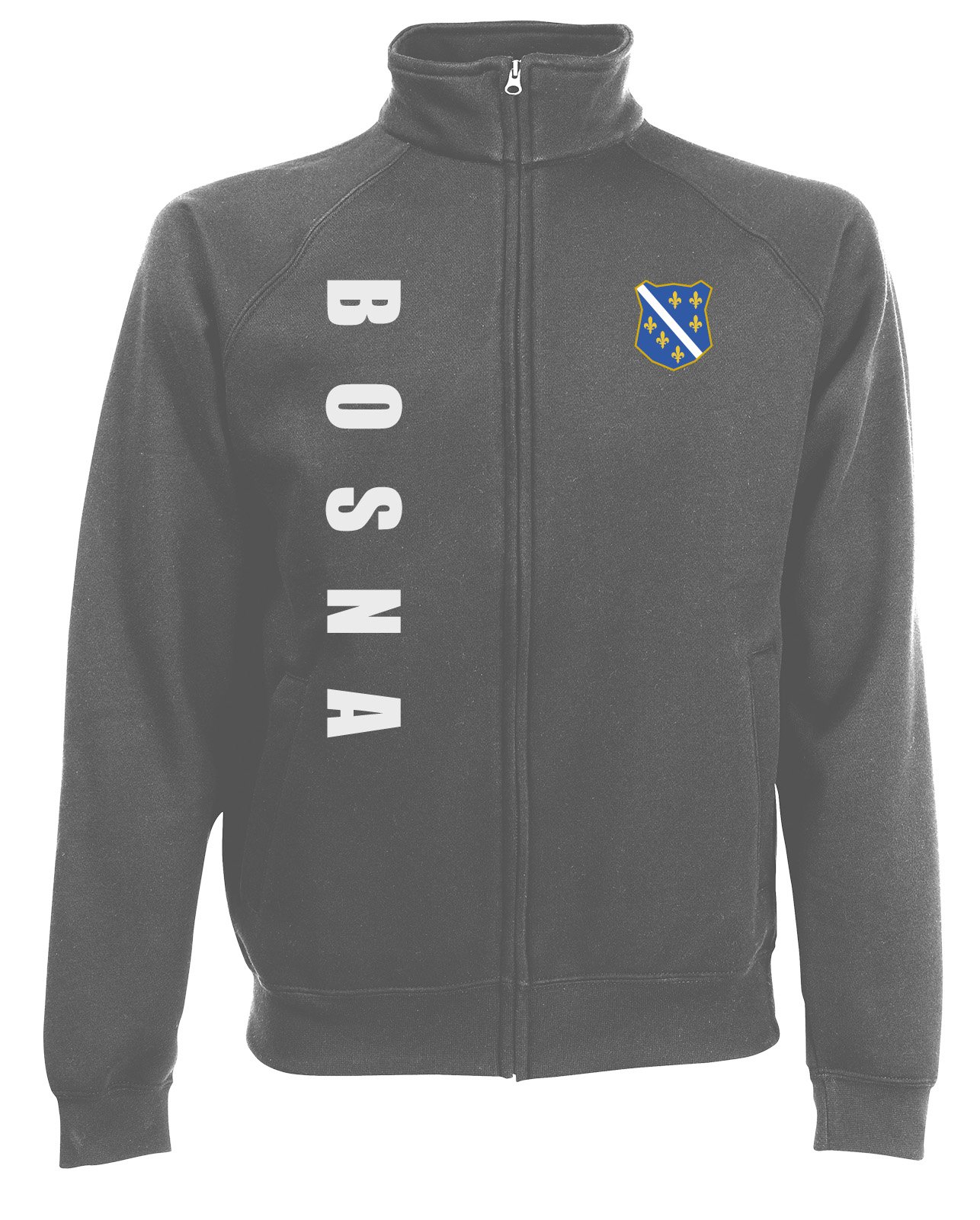 Bosnien Bosna EM-2020 Sweatjacke Wunschname Wunschnummer