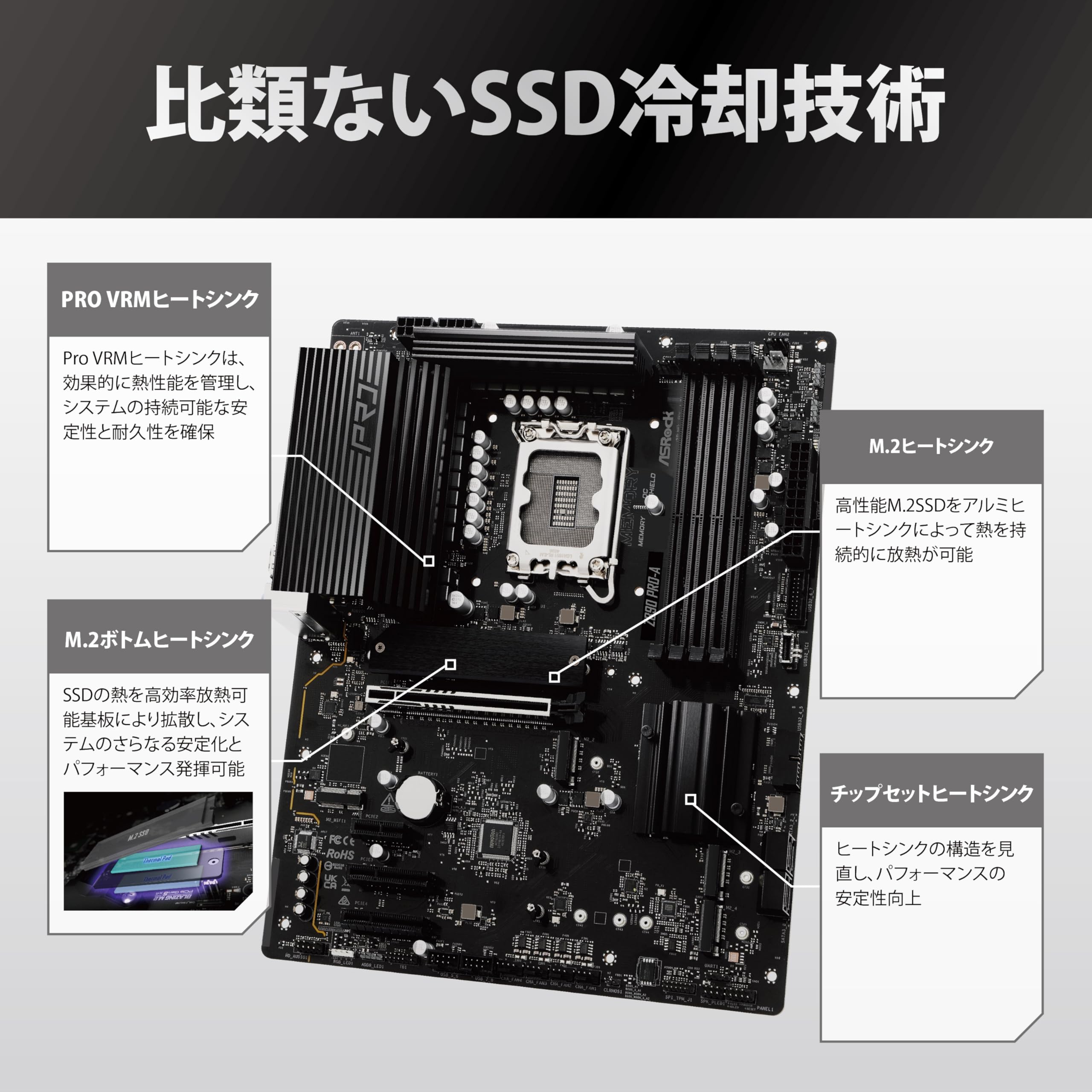 Amazon | ASRock マザーボード Z890 Pro-A Intel CPU Core Ultra
