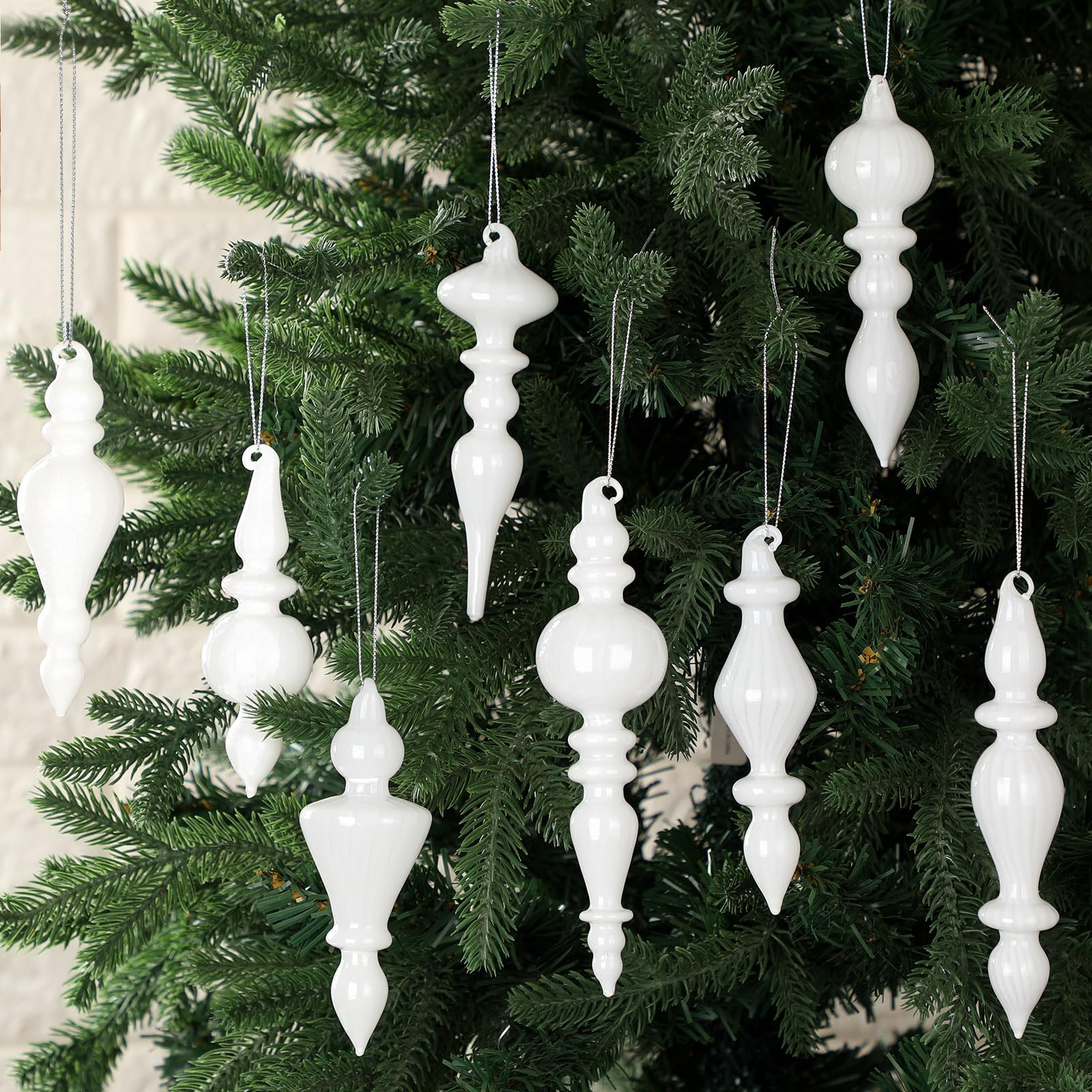 Finis les sapins ternes : embouts de Noël en verre mercure blanc pour un éclat vintage