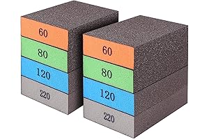 Romeda 8-Pack Sanding Sponge Kit for Versatile Surface Smoothing