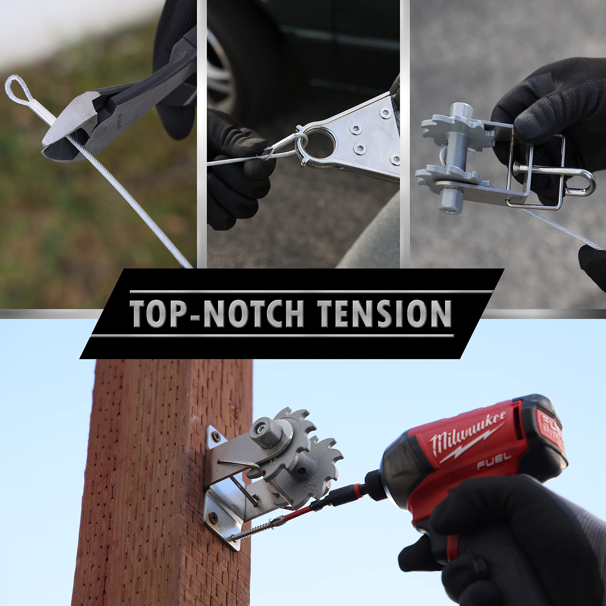 ColourTree 10 Inch Hardware Kit 30 PC For Triangle Sun Shade Sail Canopy Installation Complete Set, 316 Stainless Steel, Anti Rust