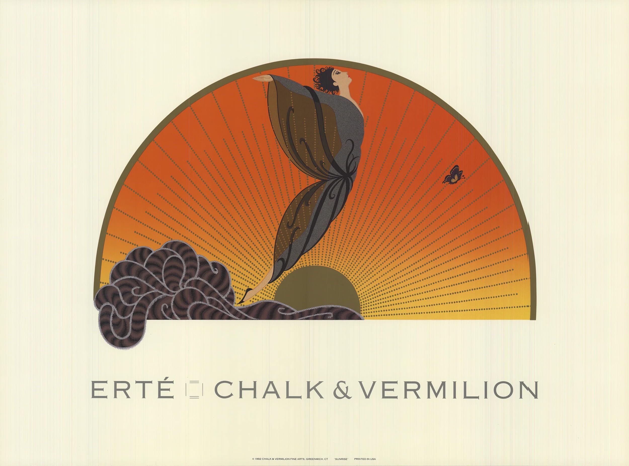 Erte 【Sunrise 】1992  lithograph60限定 Amazon.co.jp: ERTE Sunrise 14.75