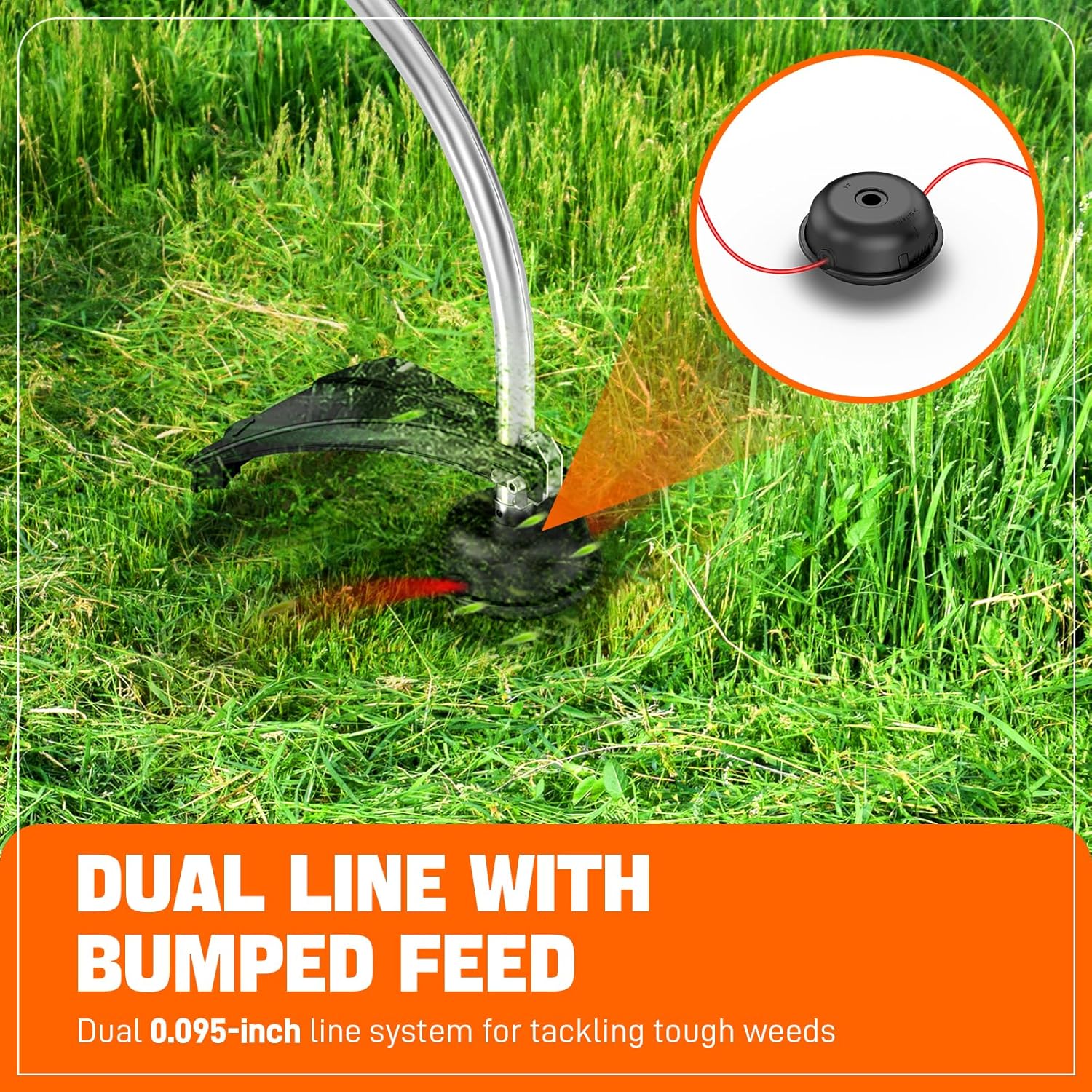 SENIX GTC4QL-L String Trimmer with dual line bump feed system