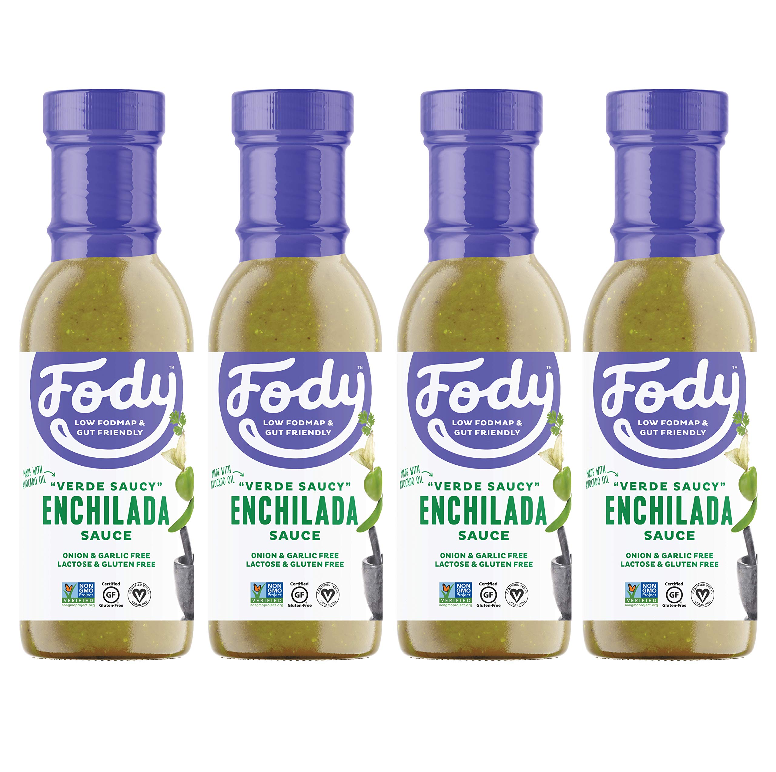 FODY Verede Saucy Enchilada Sauce, 8.5 OZ (4 counts)