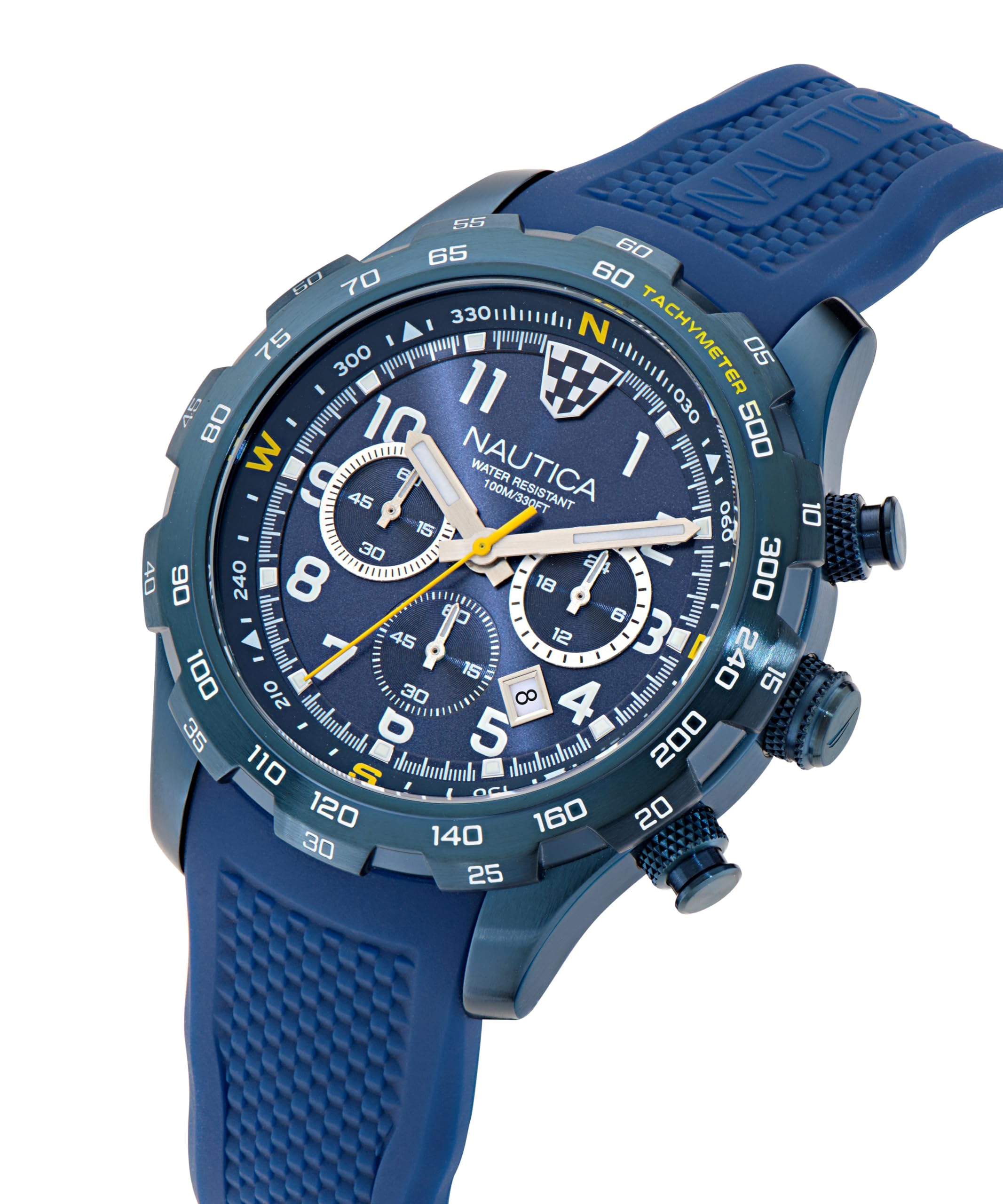 Nautica Riding SAIL NAPRSS603 - Orologio da uomo con cinturino in silicone, colore: blu