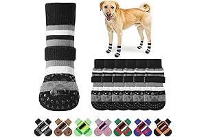 KOOLTAIL No-Slip Dog Socks for Large Dog Paws