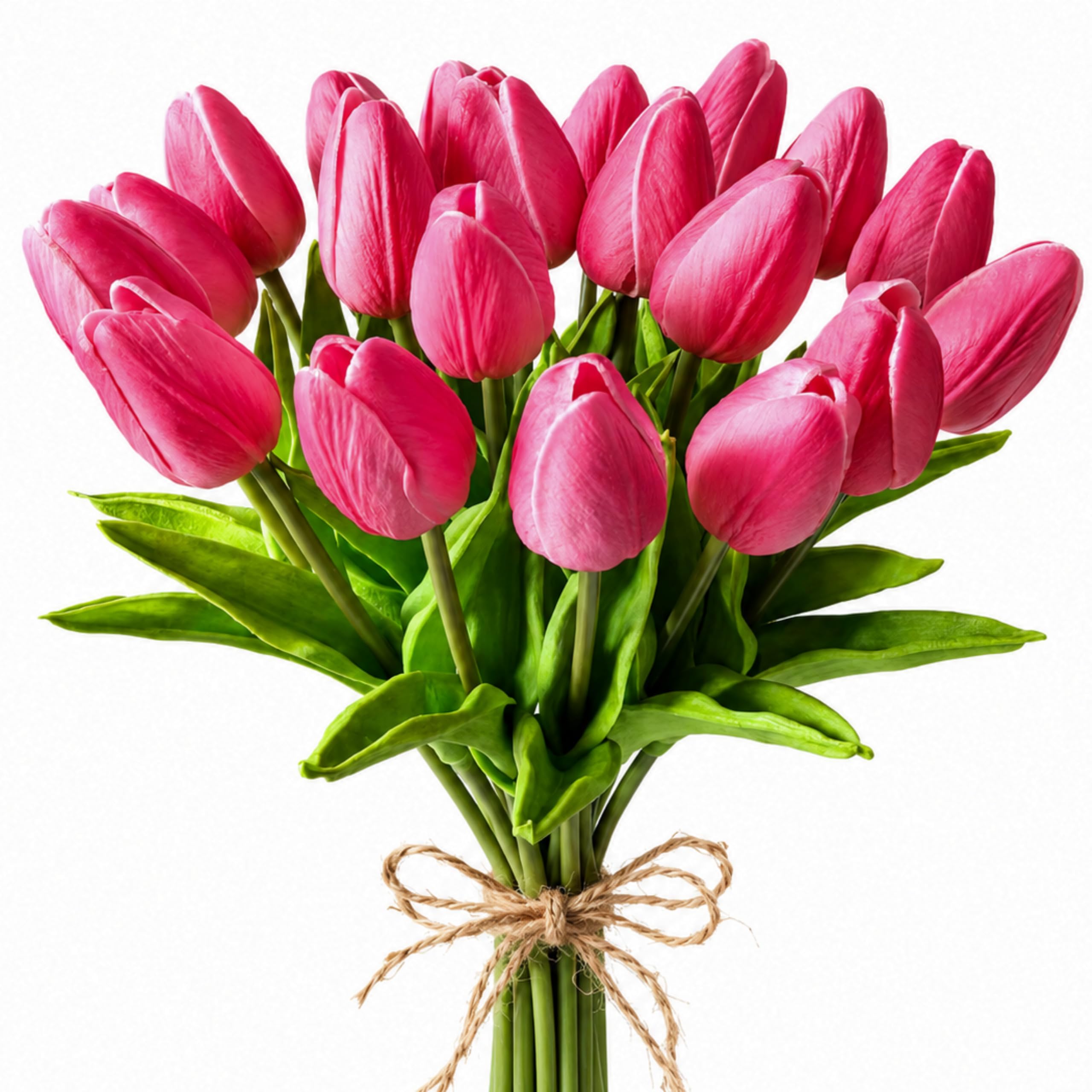 Mandy's 20pcs Artificial Pink Tulips