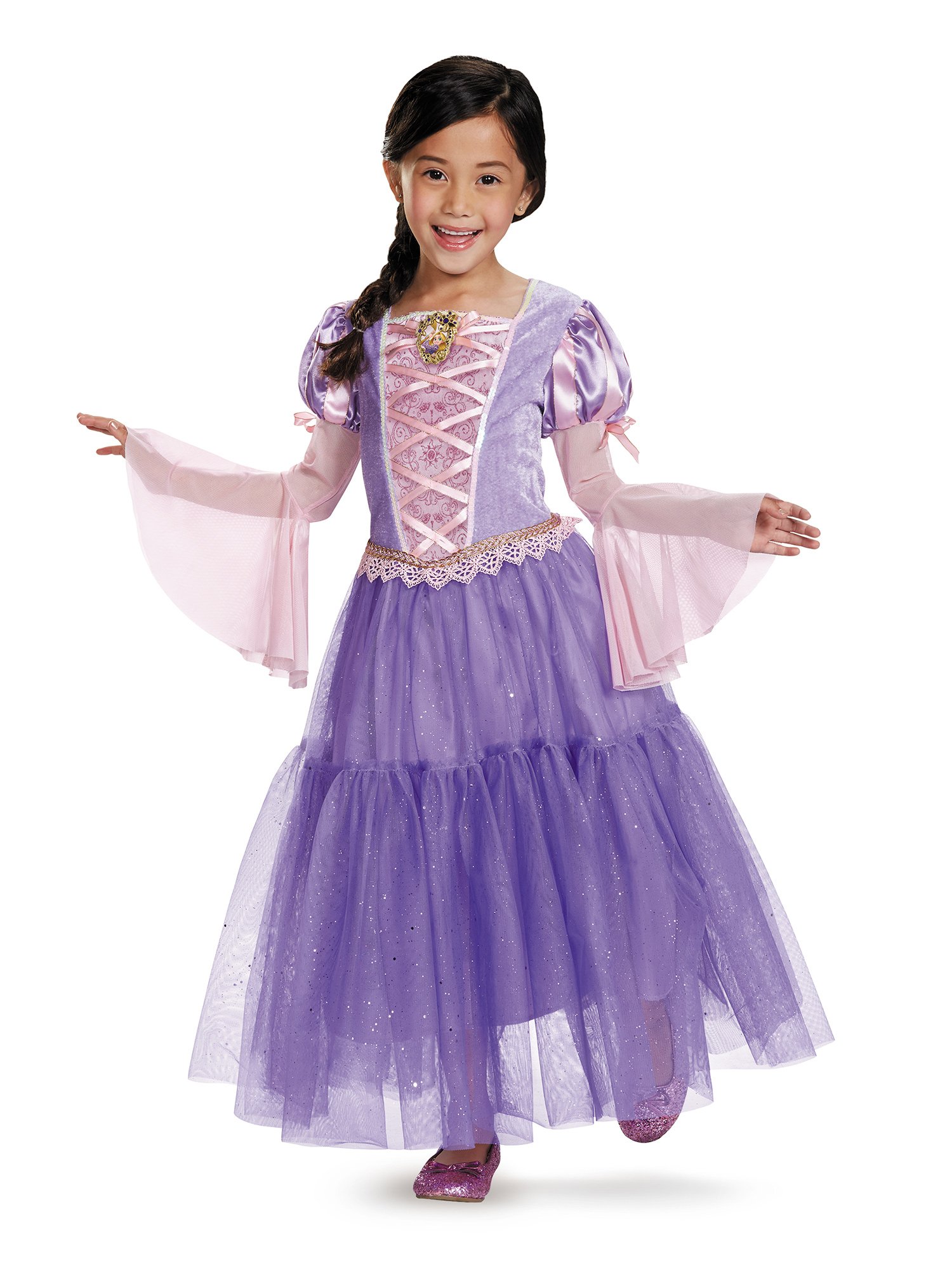 disney rapunzel dress Amazon.com: Disney Princess Rapunzel Tangled Deluxe Girls' Costume : Toys &  Games