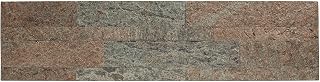 Aspect Peel and Stick Stone Overlay Kitchen Backsplash - Tarnished Quartz (5.9" x 23.6" x 1/8" Panel - Approx. 1 sq ft) - Easy DIY Tile Backsplash