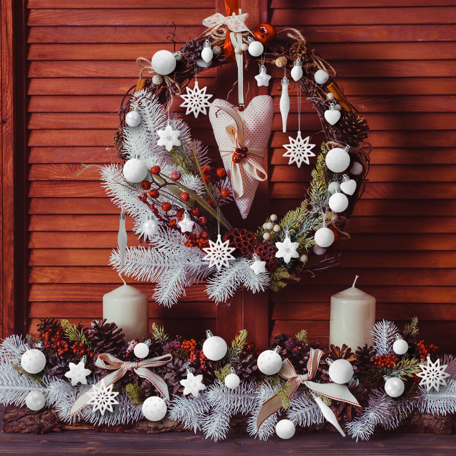 Diga Colmore Kerstbal Purple 8cm - 2 stuks | Kerstdecoratie
