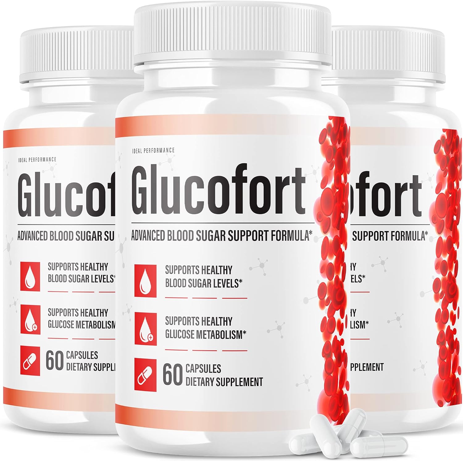(Official) Glucofort Insulin Natural Diabetes Supplement Support Glucofortal Blood Sugar para Diabetes Polonia Adulis Izulina (3 Pack) : Health & Household