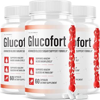 (3 Pack) Glucofort Supplement Capsule Pills Max Natural Advanced Blood Sugar Support Formula Glucofortal Glucfort Glocofort Glucose Fort Glucafort Gluco Forte Official (180 Capsules)