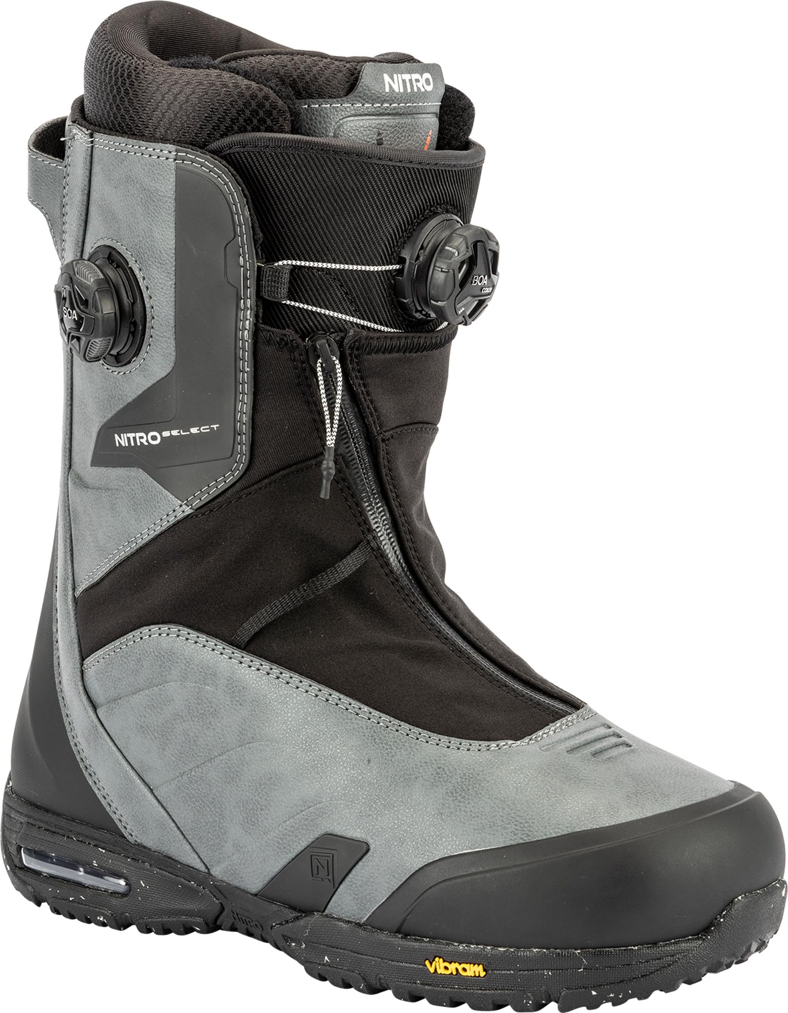 Nitro Chaussures de Snowboard Select TLS+ ou Boa Dual Boot Premium pour Homme avec Semelle Air Dampening Vibram Sole