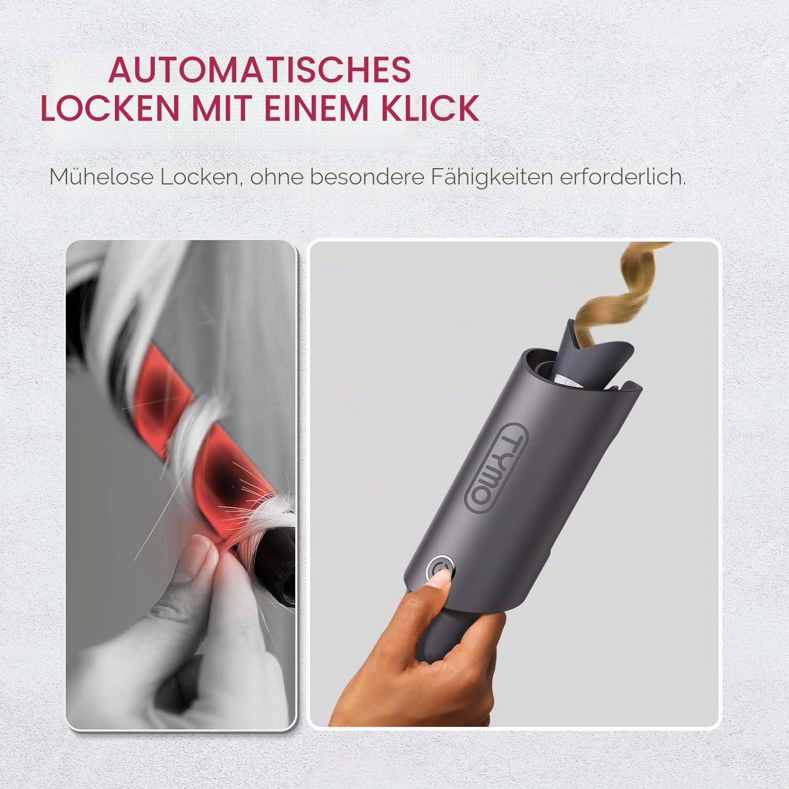 TYMO CURLPRO Automatischer Lockenstäbe + TYMO ROVY Welleneisen