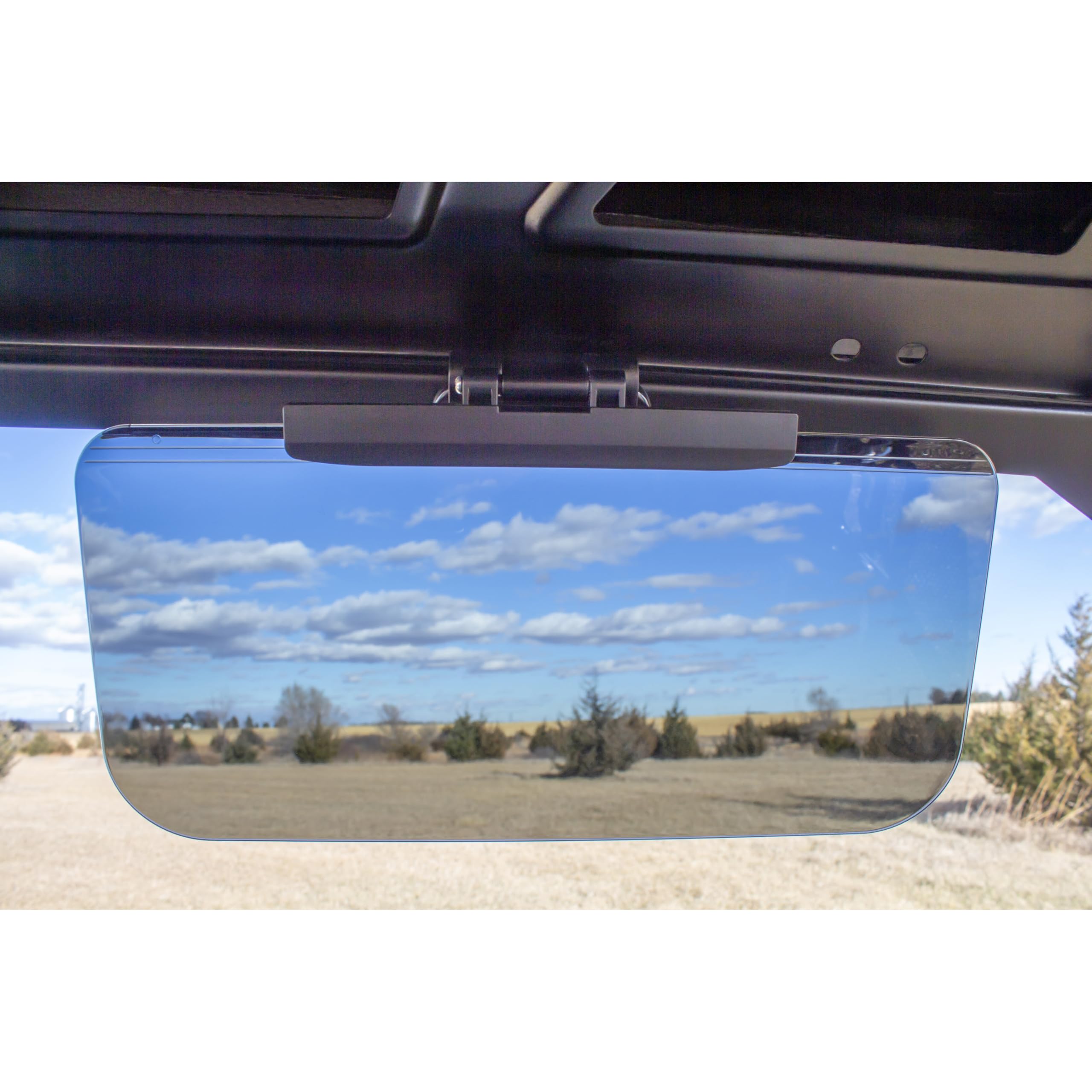 Goldenrod 6792 - Visera magnética UTV de 2 Unidades, Bloqueador de deslumbramiento de policarbonato Transparente para Polaris y Can-Am, Protector Solar magnético Ajustable de 11 x 6 Pulgadas para