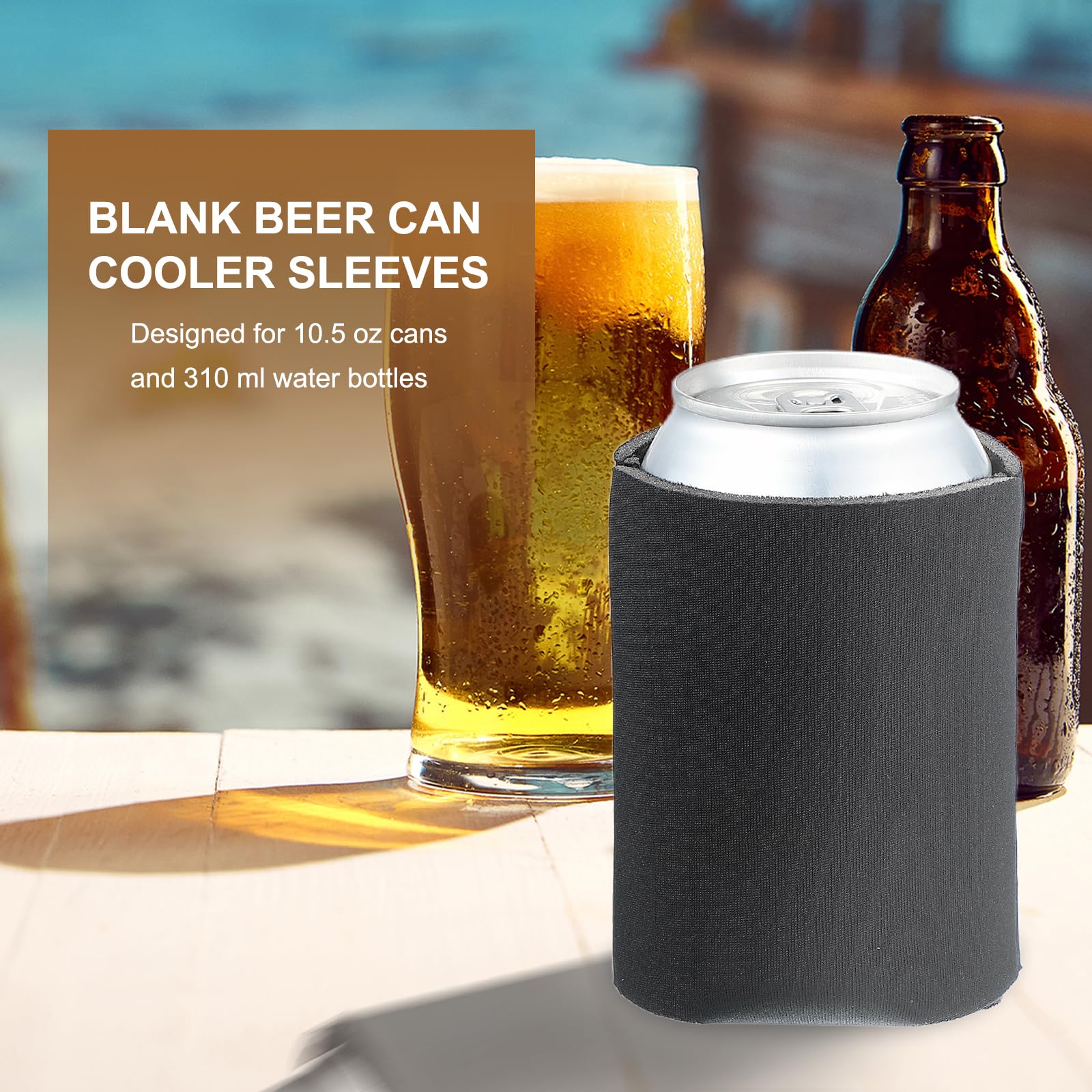 PATIKIL Blank Beer Can Cooler Sleeves - Image 3