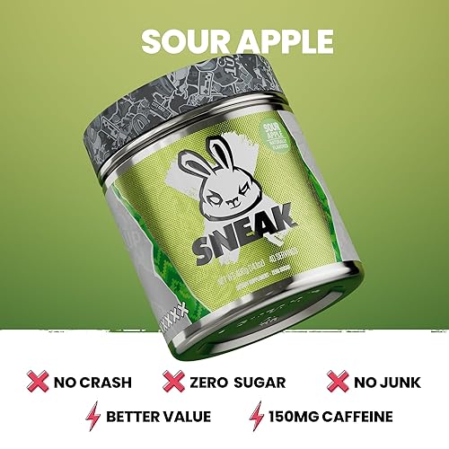 Miniatura 2 de SNEAK Bebida energética en polvo | manzana agria | Sin azúcar, sin desagrados. Solo cafeína natural, nootrópicos que aumentan la concentración | 40