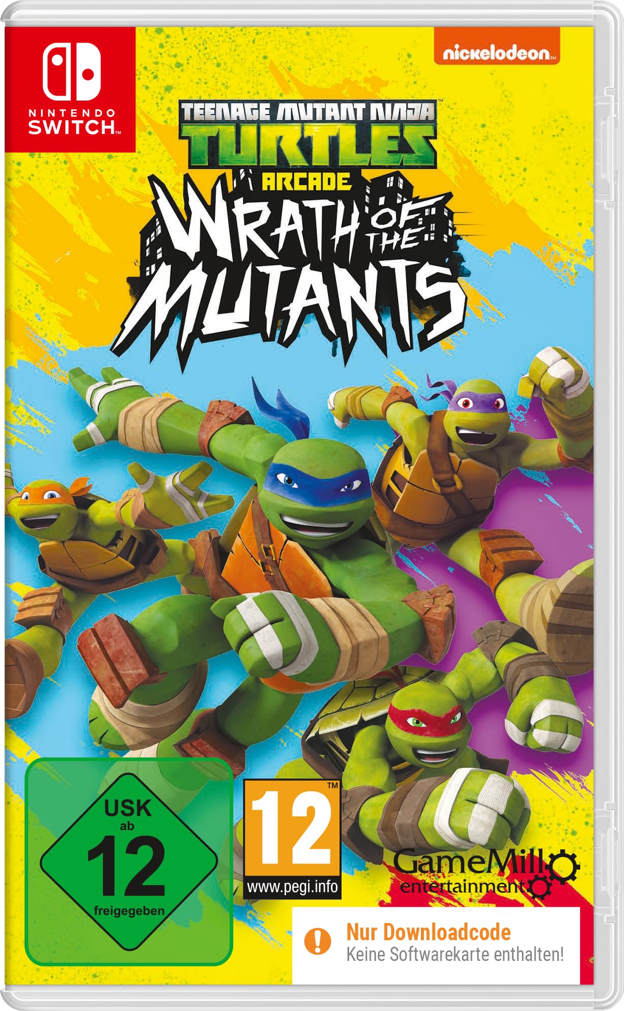 Game Mill Teenage Mutant Ninja Turtles: Wrath Of The Mutants (Code In A Box) - [Nintendo Switch]