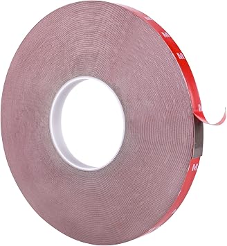 CloudBuyer Double Sided Tape,Mounting Adhesive Tape Heavy Duty,Waterproof Foam Tape, LED Strip Lights, Home Decor, Office Decor 0.47In x 108 Ft, Black