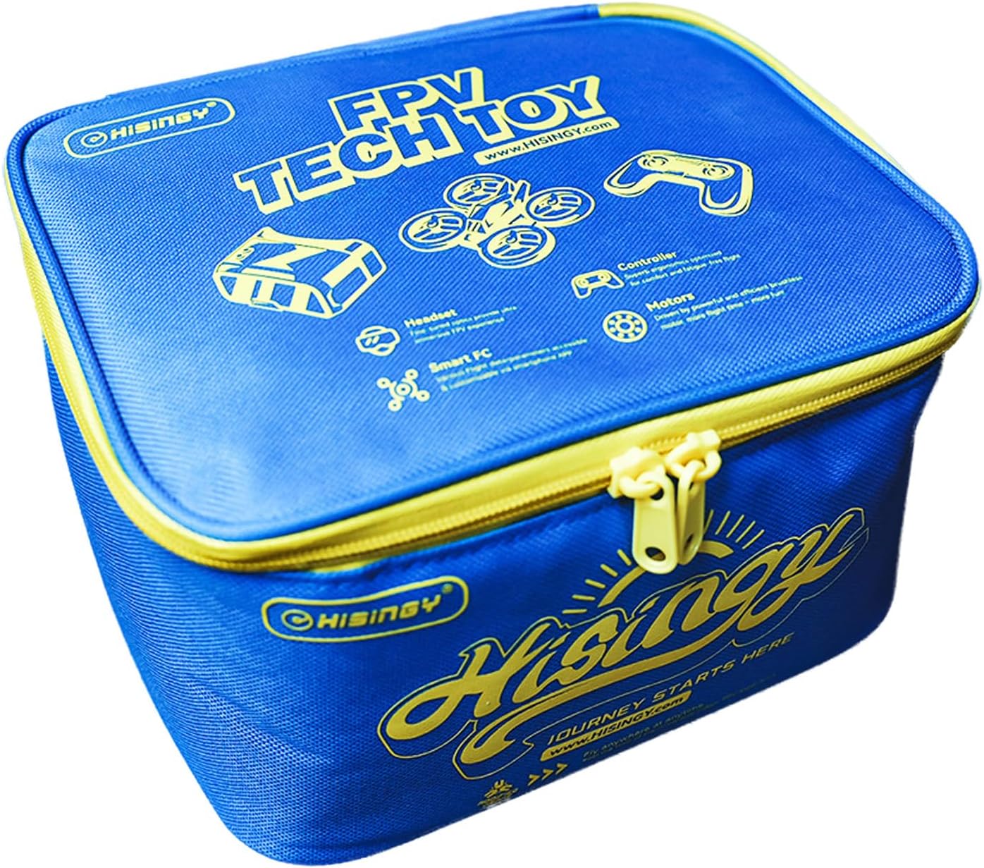 HISINGY Storage Bag Compatible with all Drone Models,Travel Carry Case,Drone Accessories,Large Capacity,Reasonable Design (Blue)