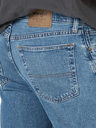Miniatura 5 de Wrangler Authentics - Jeans de ajuste estándar y pretina Comfort Flex, para hombre