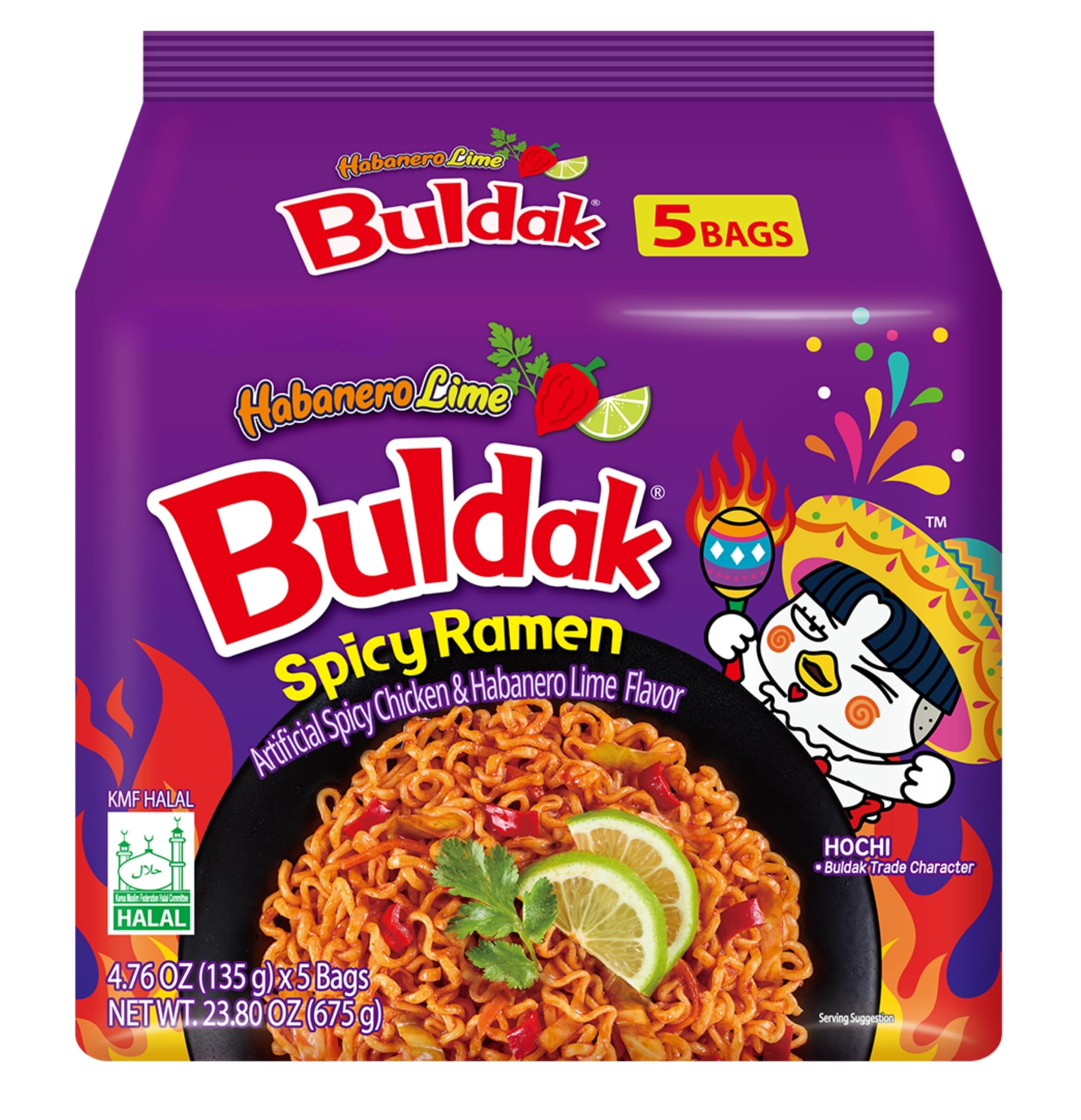 Samyang Buldak Carbonara Ramen Coreano – Fideos Picantes Instantáneos con distintos Sabores - Pack Laborawi (5x130g) — view 6