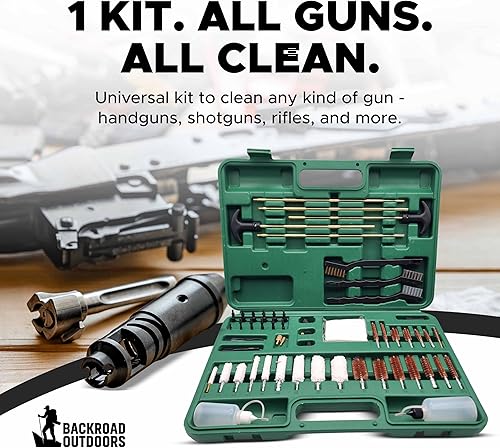 Miniatura 2 de Backroad Outdoors Kit de limpieza universal para pistolas cepillos para rifles, escopetas, pistolas, pistolas varillas de latón y alambre
