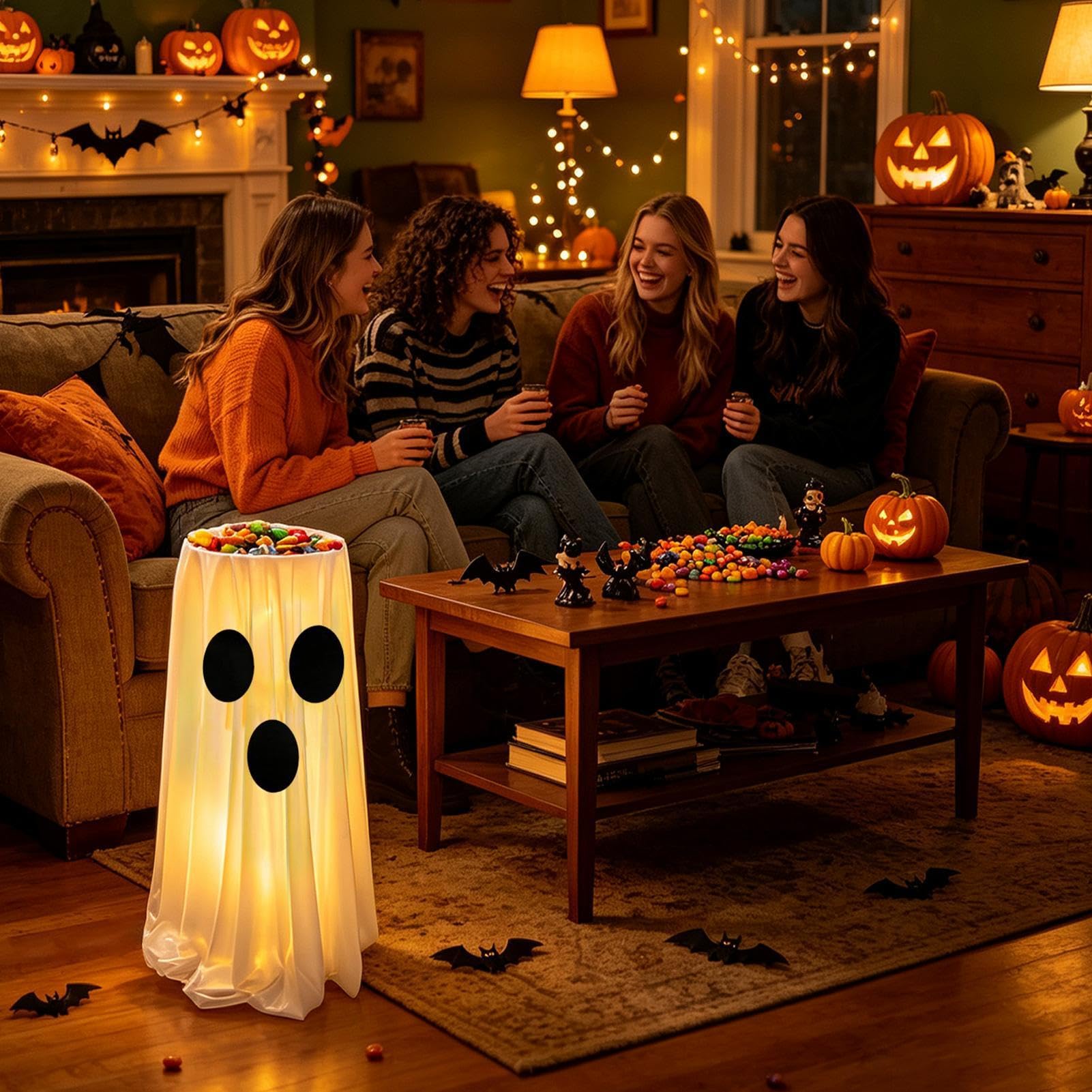 Halloweenowy na miskę na słodycze Podświetlany Serwowania Słodyczy O Dużej