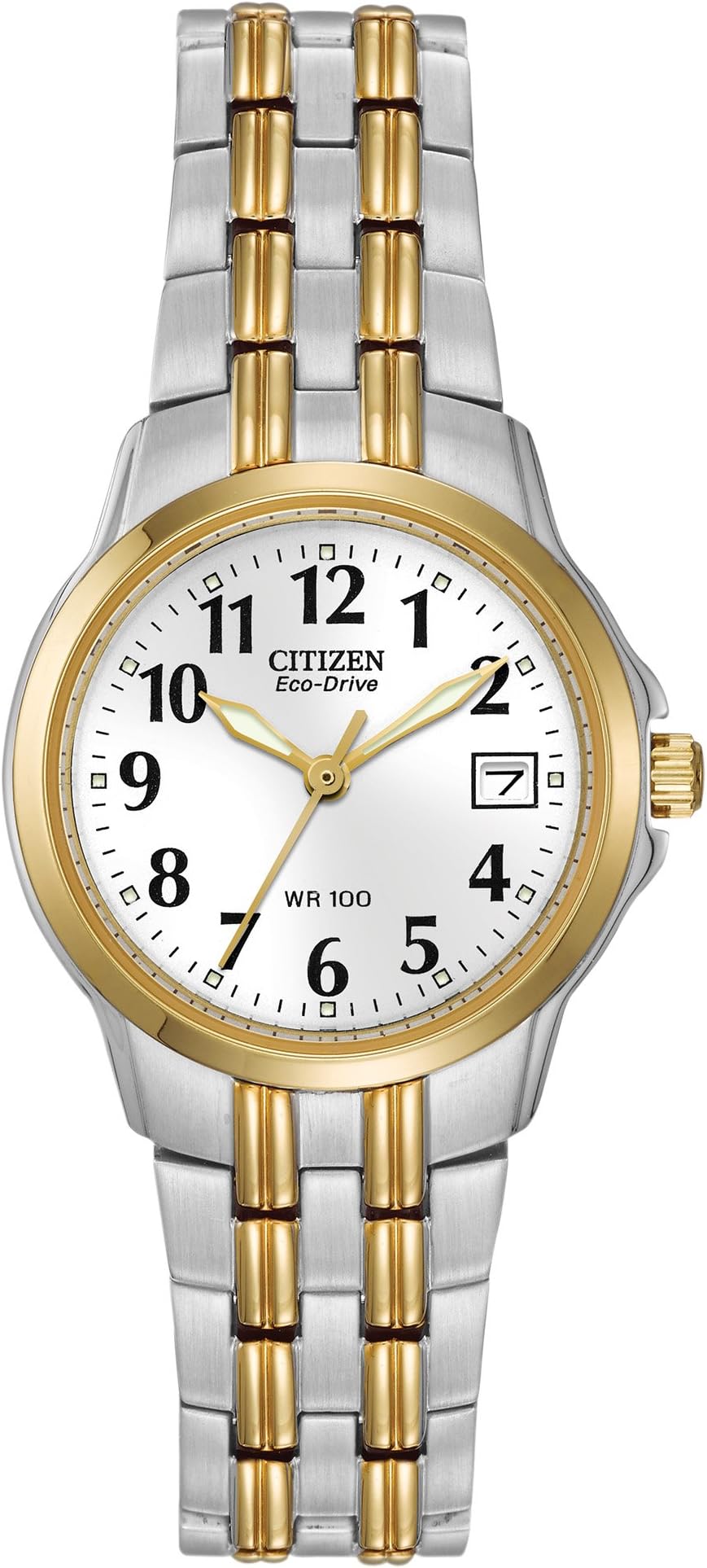 Watches EW1544-53A Eco-Drive Silhouette Sport Two-Tone Watch, Two-Tone, One Size, EW1544-53A Eco-Drive Silhouette Sport Two-Tone Watch