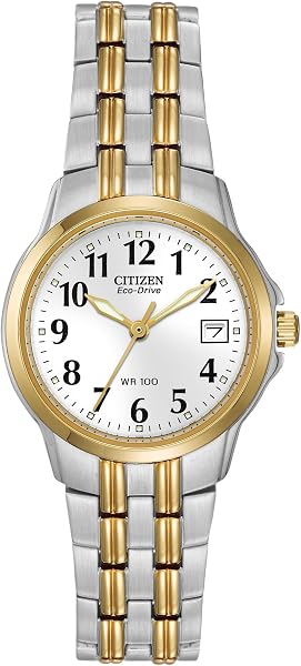 Citizen Women's Eco-Drive Two Tone Gold Stainless Steel Watch