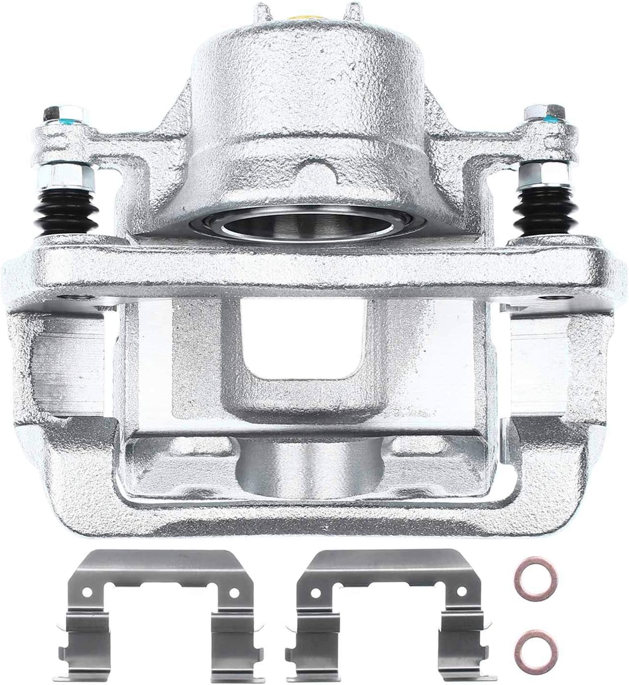 A-Premium Disc Brake Caliper Assembly with Bracket Compatible with Select Kia Models - Sorento, 2014-2015, V6 3.3L - Front Right Passenger Side