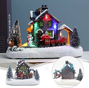Amazon.co.jp: LEDライト付きクリスマスビレッジハウス - DIY Amazon.co.jp: LEDライト付きクリスマスビレッジハウス - DIY