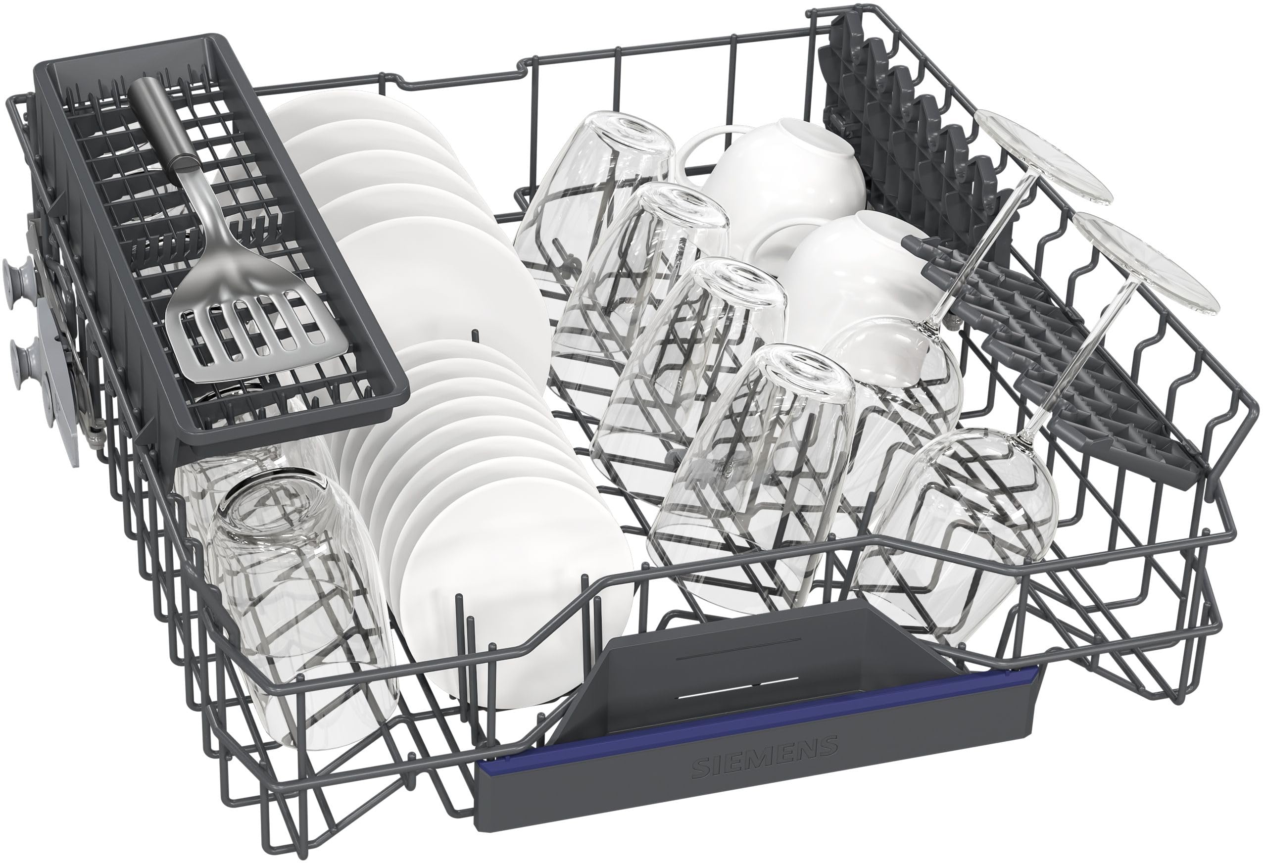 Siemens SN63EX02AE Geschirrspüler iQ300, vollintegrierte Spülmaschine mit Besteckkorb, 60 cm, HomeConnect, varioSpeed Plus, infoLight, flexKörbe, Favorit
