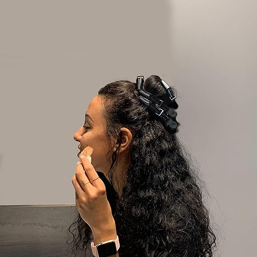 Miniatura 4 de FRAMAR Pinzas para el cabello negras 10 unidades pinzas para el cabello para mujer pinzas de pelo de cocodrilo de alta calidad pinzas para peinar
