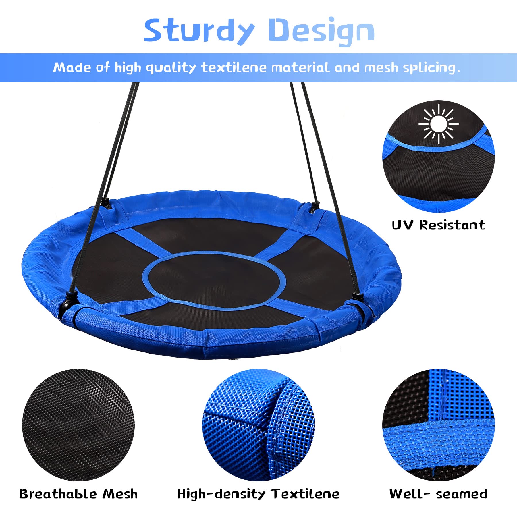 RedSwing ソーサー ツリー スイング 子供用 屋内 屋外 43インチ 大きな