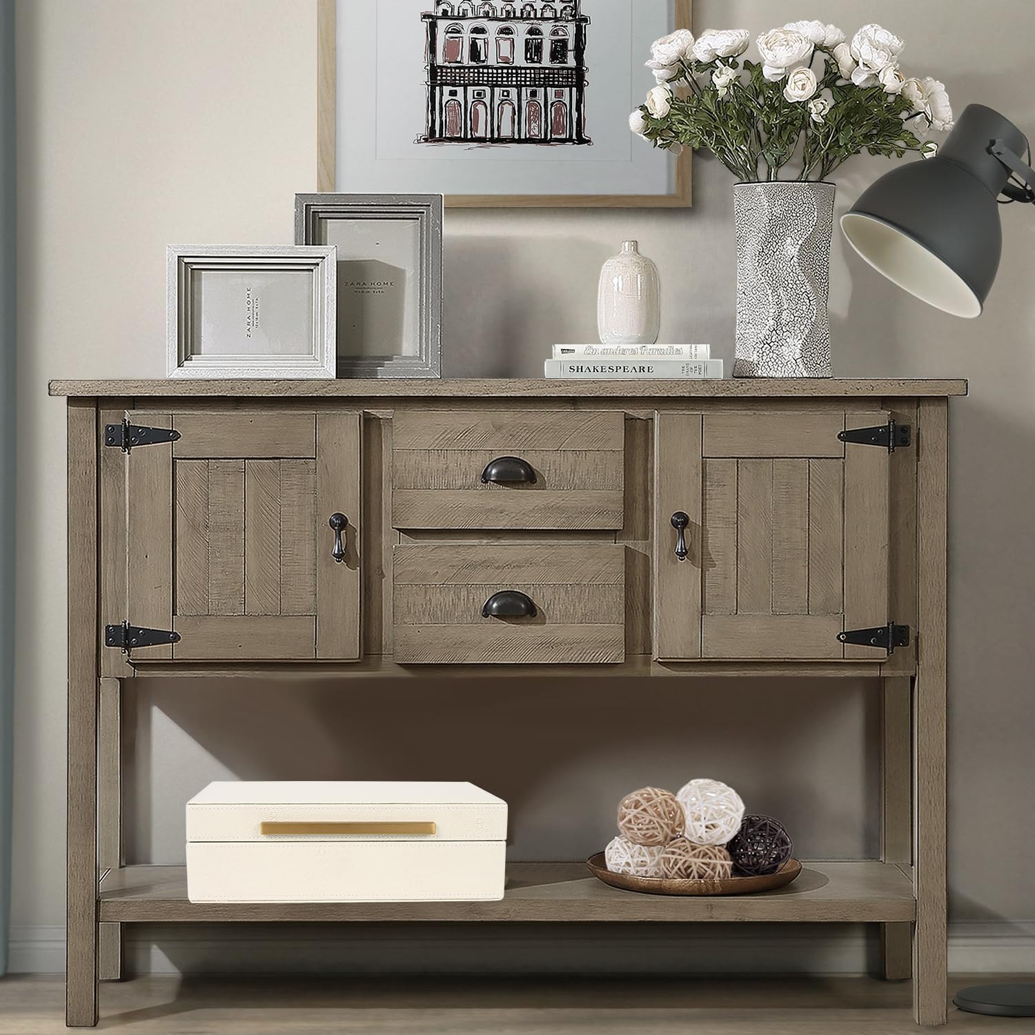 XIGEXIGE Beige Shagreen box Faux Leather Decorative Boxes,Keepsake And Memory Storage Decorative Boxes with Lids for Modern Home Decor Jewelry Box Organizer