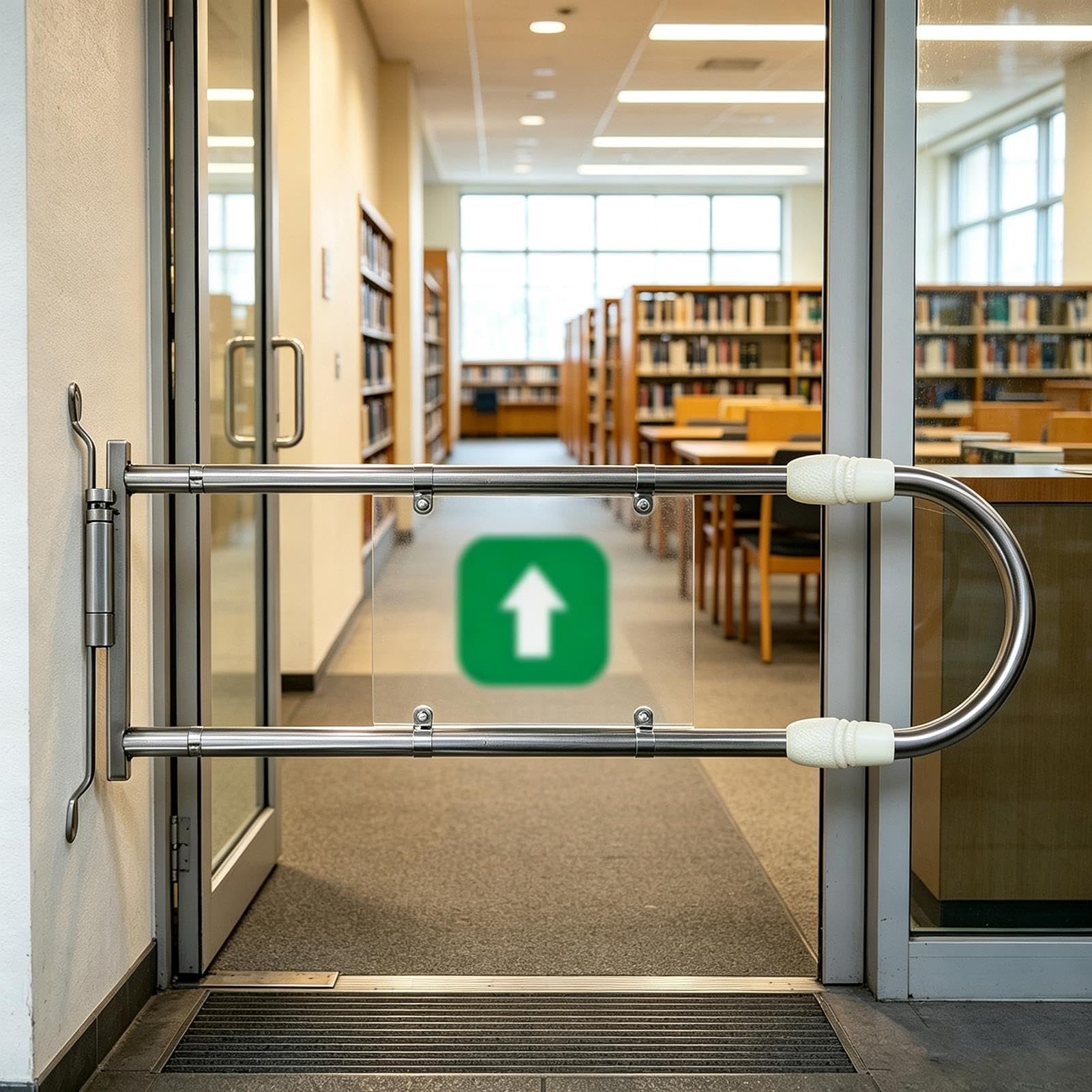 Supermercato Cancelli Cancello Battente Ingresso Biblioteca Automatica